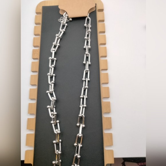 Punk Silver Chain - Necklace - Picture 6 of 7